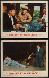 1b2091 BAD DAY AT BLACK ROCK 8 LCs R1962 Spencer Tracy, Lee Marvin, Robert Ryan!