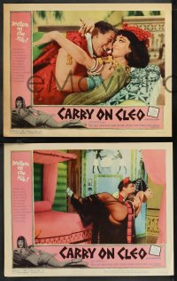 1b2095 CARRY ON CLEO 8 LCs 1965 English comedy on the Nile, sexy Amanda Barrie in title role!