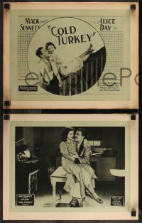 1b2098 COLD TURKEY 8 LCs 1925 wacky Alice Day, Mack Sennett, partially written by Frank Capra!