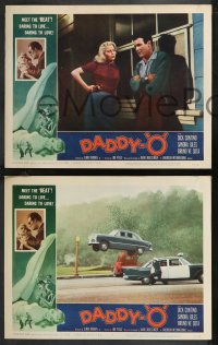 1b2099 DADDY-O 8 LCs 1959 bad beatniks, car and bike action, daring to live, daring to love!