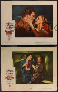 1b2143 DETECTIVE STORY 5 LCs 1951 Kirk Douglas, Bendix & Freed interrogate Strong, William Wyler!