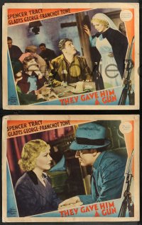 1b2164 THEY GAVE HIM A GUN 3 LCs 1937 pretty Gladys George with Spencer Tracy & Franchot Tone!
