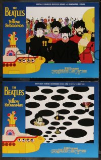 1b2134 YELLOW SUBMARINE 8 LCs R1999 Beatles animated feature, great psychedelic cartoon images!