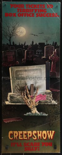 1b0024 CREEPSHOW promo brochure 1982 Romero & Stephen King tribute to E.C. Comics, cool pop-up!