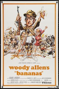 1c1022 BANANAS int'l 1sh R1980 wacky images of Woody Allen, Louise Lasser, classic comedy!