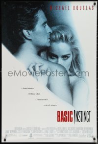 1c1023 BASIC INSTINCT 1sh 1992 Paul Verhoeven directed, Michael Douglas & sexy Sharon Stone!