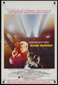1c0474 BLADE RUNNER Belgian 1982 Ridley Scott sci-fi classic, different art of Harrison Ford!