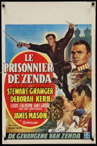 1c0493 PRISONER OF ZENDA Belgian 1952 Stewart Granger, Deborah Kerr, James Mason & Jane Greer!