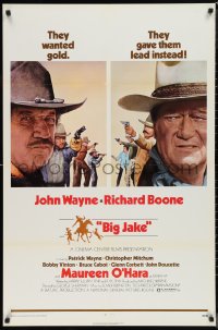 1c1040 BIG JAKE 1sh 1971 Richard Boone wanted gold but John Wayne gave him lead instead!