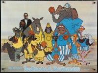 1c0567 BEDKNOBS & BROOMSTICKS teaser British quad 1971 Disney, David Tomlinson & basketball teams!