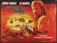 1c0577 DELTA FORCE British quad 1986 cool different art of Chuck Norris & Lee Marvin by Mascii!