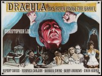 1c0578 DRACULA HAS RISEN FROM THE GRAVE British quad 1969 Hammer, Chantrell art of Christopher Lee!