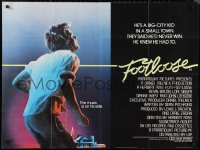 1c0583 FOOTLOOSE British quad 1984 teenage dancer Kevin Bacon has the music on his side!