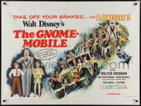 1c0584 GNOME-MOBILE British quad 1967 Walt Disney fantasy, Walter Brennan, different art, rare!
