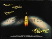 1c0597 LOST HIGHWAY DS British quad 1997 directed by David Lynch, cool image of night driving!