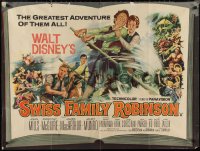 1c0616 SWISS FAMILY ROBINSON British quad 1961 John Mills, Walt Disney family fantasy classic!