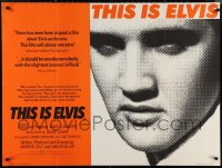 1c0618 THIS IS ELVIS British quad 1981 Elvis Presley rock 'n' roll biography, portrait of The King!
