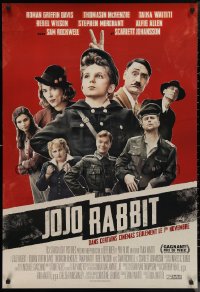 1c0295 JOJO RABBIT advance DS Canadian 1sh 2019 Roman Griffin David in the title role, Waititi as Hitler!