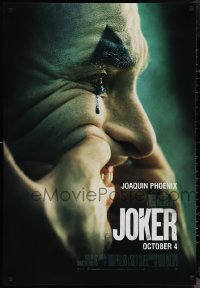 1c0296 JOKER teaser Canadian 1sh 2019 Joaquin Phoenix as the infamous DC Comics Batman villain!