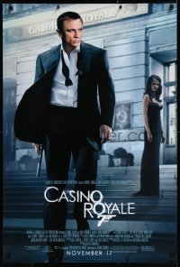 1c1067 CASINO ROYALE advance DS 1sh 2006 Daniel Craig as James Bond & sexy Eva Green!