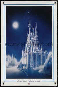 1c0109 CINDERELLA'S WINTER DREAM 24x36 commercial poster 1990s Walt Disney, Randy Souders art!