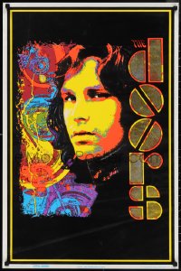 1c0112 DOORS 23x35 commercial poster 1994 cool black velvet style print with art of Jim Morrison!