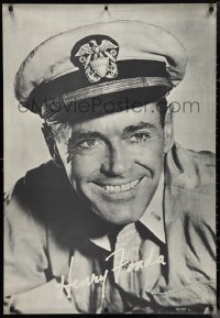 1c0123 HENRY FONDA 27x39 commercial poster 1960s cool image of actor from Mister Roberts!