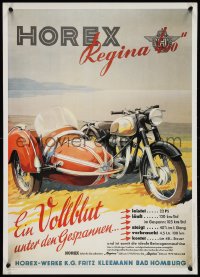 1c0124 HOREX 20x28 German commercial poster 1989 cool art from the 1954 poster advertising Regina!