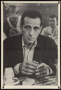 1c0125 HUMPHREY BOGART 29x42 commercial poster 1970s cool image of Bogey smiling with drink!