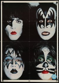 1c0130 KISS 23x32 commercial poster 1979 Gene Simmons, Ace Frehley, Stanley & Criss!