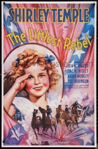 1c0131 LITTLEST REBEL 26x40 commercial poster 1999 art of Shirley Temple + soldiers by Maturo!