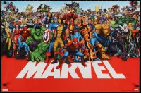 1c0133 MARVEL COMICS 23x34 Canadian commercial poster 2010 Spider-man, Iron man, Daredevil, and more!