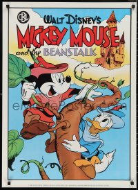 1c0135 MICKEY MOUSE & THE BEANSTALK 24x33 commercial poster 1986 great art of Disney's famous character!