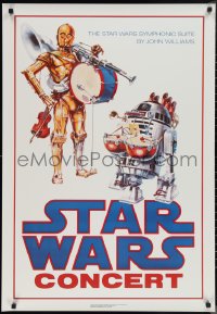 1c0150 STAR WARS CONCERT 27x39 Dutch commercial poster 1997 Alvin art from 1978 poster for concert!