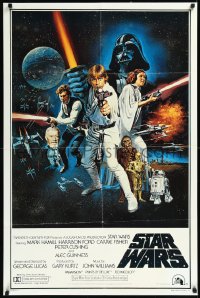 1c0147 STAR WARS style C 27x40 German commercial poster 1993 Lucas sci-fi epic, Zig-Zag, Chantrell!