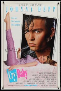 1c1078 CRY-BABY advance DS 1sh 1990 directed by John Waters, Johnny Depp is a doll, Amy Locane