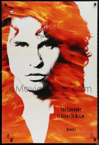 1c1100 DOORS teaser 1sh 1990 cool image of Val Kilmer as Jim Morrison, directed by Oliver Stone!