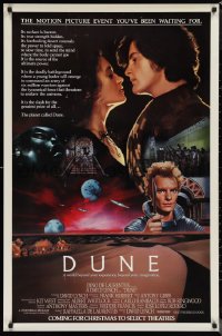 1c1104 DUNE advance 1sh 1984 David Lynch classic, top cast images over the desert planet Arrakis!