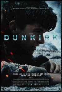 1c1105 DUNKIRK advance DS 1sh 2017 Christopher Nolan, Tom Hardy, Murphy, different close-up!