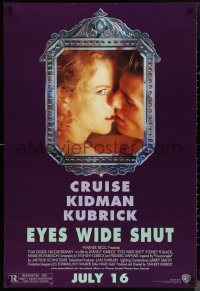 1c1111 EYES WIDE SHUT advance DS 1sh 1999 Kubrick, Tom Cruise & Nicole Kidman reflected in mirror!