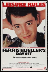 1c1114 FERRIS BUELLER'S DAY OFF 1sh 1986 c/u of Matthew Broderick in John Hughes teen classic!