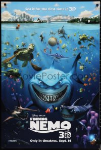 1c1117 FINDING NEMO advance DS 1sh R2012 Disney & Pixar animated fish movie, cool image of cast!