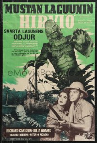 1c0450 CREATURE FROM THE BLACK LAGOON Finnish 1954 different images of monster & Julie Adams, rare!