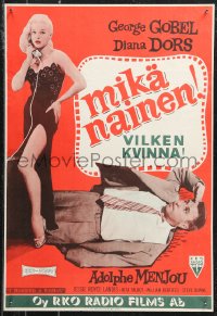 1c0459 I MARRIED A WOMAN Finnish 1959 full-length sexy Diana Dors over George Gobel!