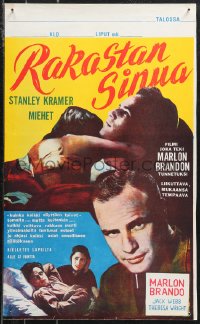 1c0461 MEN Finnish 1951 very first Marlon Brando, Jack Webb, directed by Fred Zinnemann!