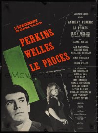 1c0315 TRIAL French 23x31 1962 Orson Welles' Le proces, Anthony Perkins, from Kafka novel!