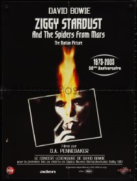 1c0316 ZIGGY STARDUST & THE SPIDERS FROM MARS French 24x32 R2003 David Bowie, D. A. Pennebaker directed!