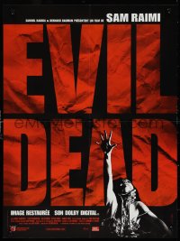 1c0519 EVIL DEAD French 16x21 R2003 Sam Raimi cult classic, horror art of girl grabbed by zombie!