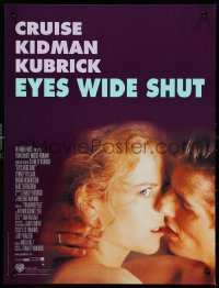 1c0520 EYES WIDE SHUT French 16x21 1999 Stanley Kubrick, romantic c/u of Tom Cruise & Nicole Kidman!