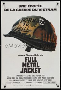 1c0527 FULL METAL JACKET French 16x23 1987 Stanley Kubrick Vietnam War movie, Philip Castle art!
